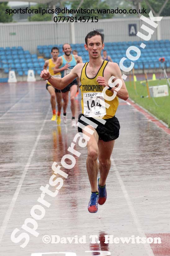 Senior mens 5000 metres, Northern Championships, Sport City, Manchester. Photo: David T. Hewitson/Sports for All Pics